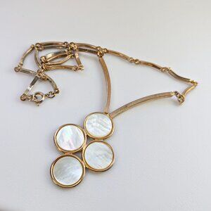 Vintage MOP Necklace - 50's Necklace - Statement Necklace